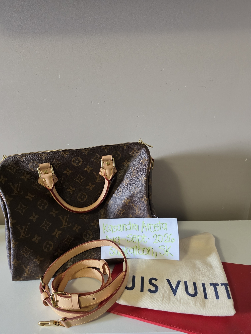 Louis Vuitton Brown Monogram Speedy Bando 30